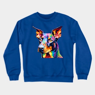 Pop-Art Doberman Pinscher Impressionism Crewneck Sweatshirt